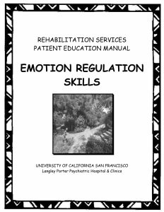  EMOTION REGULATION SKILLS