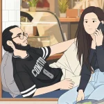 تصویر فردی که از استفاده گوشی از پارتنرش ناراحت است که به این پدیده فابینگ میگویند